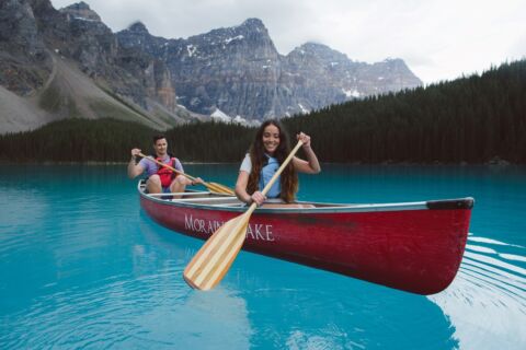 Canoeing Moraine Lake Jake Dyson 14 Hor New Large