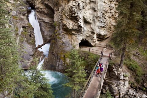 Hiking Johnston Canyon Bow Valley Parkway Paul Zizka 2 Horizontal Med