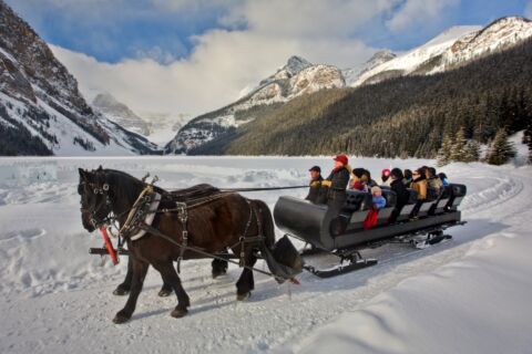 Sleigh Ride Lake Louise Zizka 1H Large