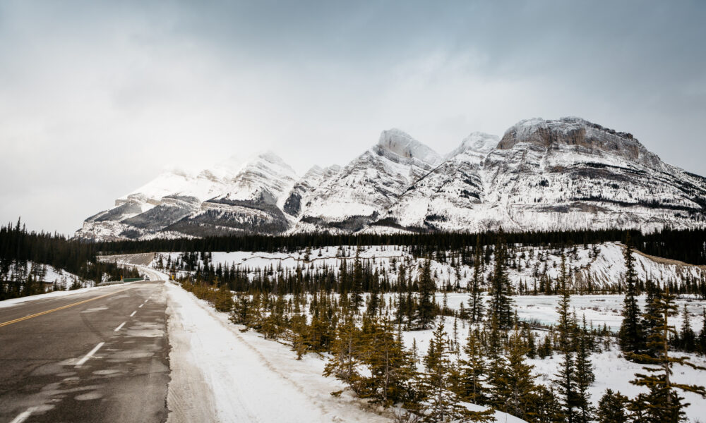 Icefields Parkway Winter View