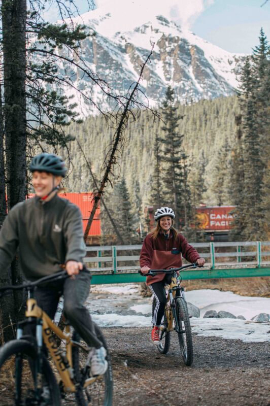 Biking in Lake Louise